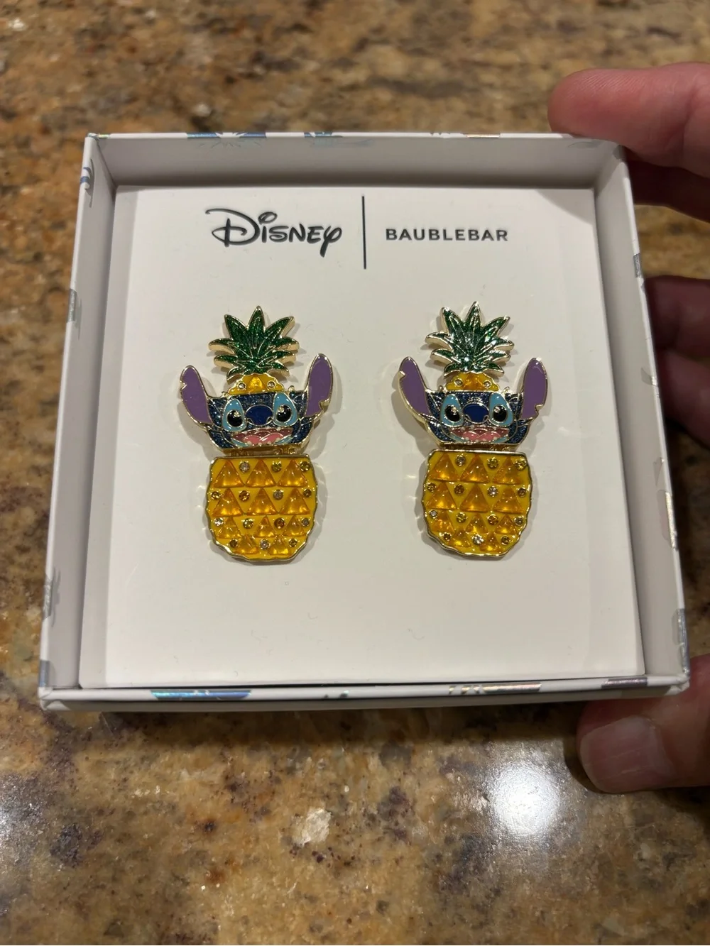 Disney BaubleBar Stitch Earrings - Yellow & Green